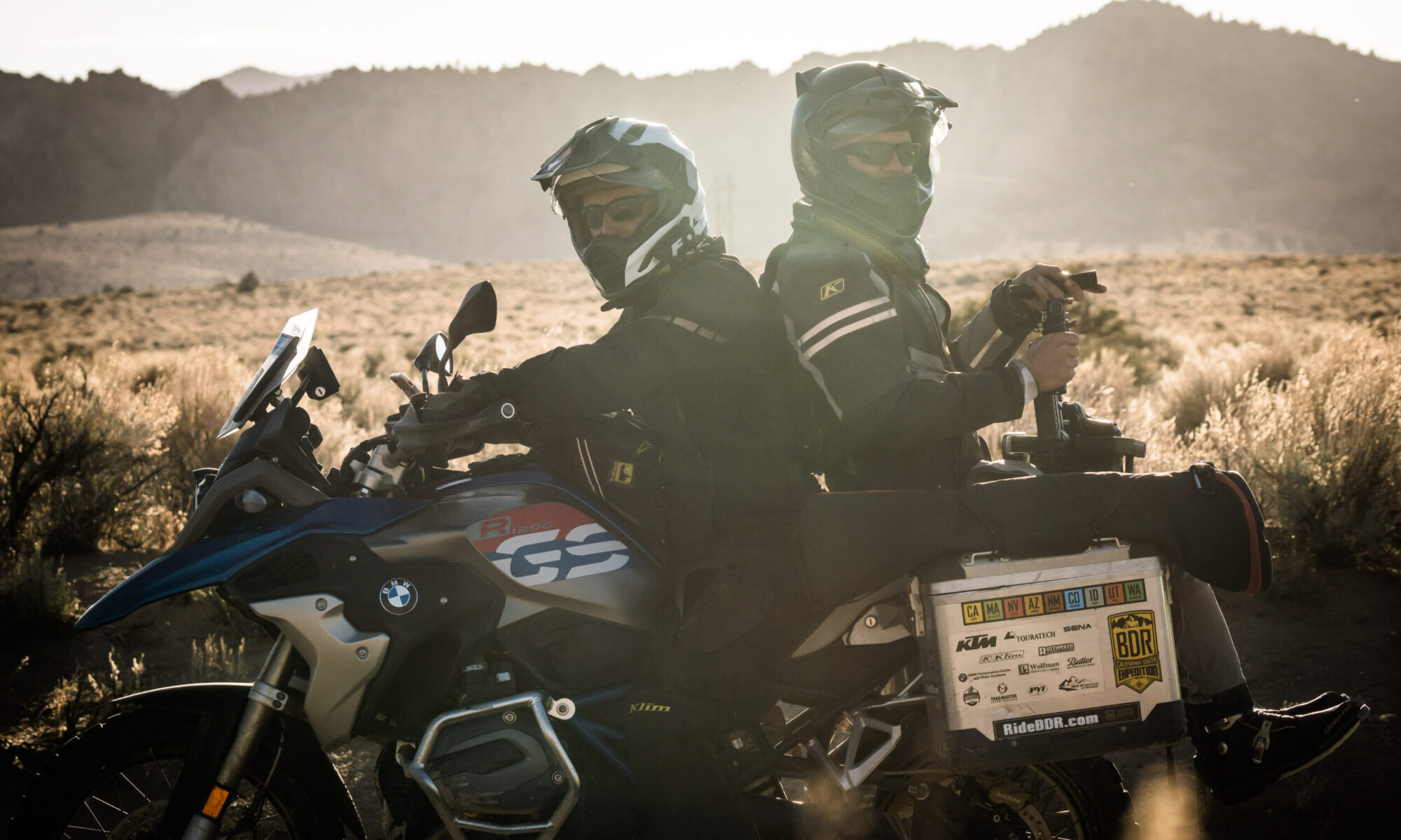 Two riders BMW GS