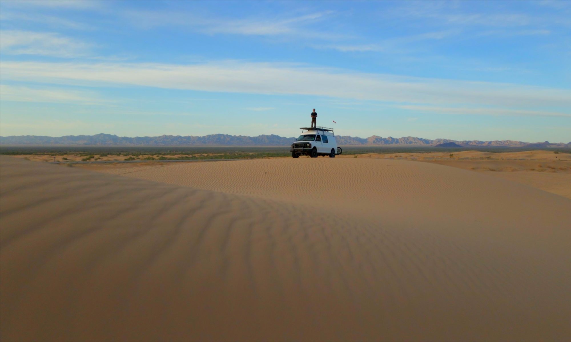 Sterling Noren van roof Imperial Sand Dunes California