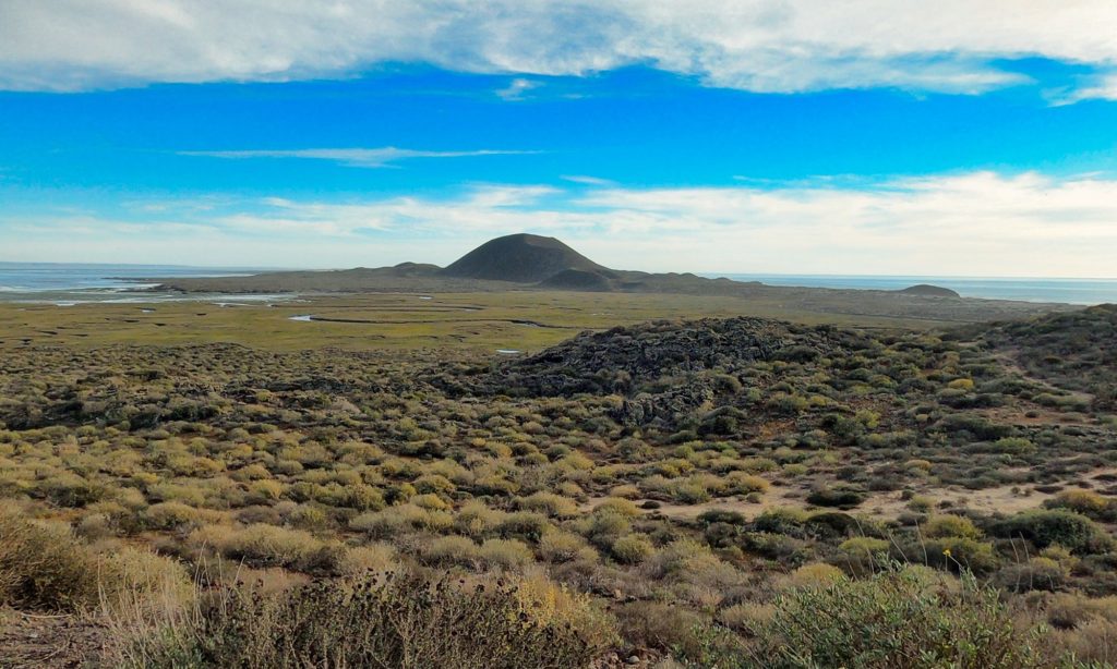 Volcanoes near San Quintin Baja Mexico